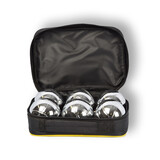 Discountershop Complete 6-piece Jeu-de-boules Set including Jack/Cochonnet, Measuring Pen and Carrying Bag - 7.3 cm Ball Diameter - Case Dimensions 22.5cm x 14.5cm x 7cm Discountershop Complete 6-piece Jeu-de-boules Set including Jack/Cochonnet, Measuring Pen and Carrying Bag - 7.3 cm Ball Diameter - Case Dimensions 22.5cm x 14.5cm x 7cm