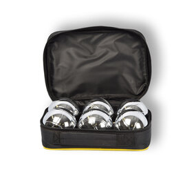 Discountershop Complete 6-piece Jeu-de-boules Set including Jack/Cochonnet, Measuring Pen and Carrying Bag - 7.3 cm Ball Diameter - Case Dimensions 22.5cm x 14.5cm x 7cm Discountershop Complete 6-piece Jeu-de-boules Set including Jack/Cochonnet, Measuring Pen and Carrying Bag - 7.3 cm Ball Diameter - Case Dimensions 22.5cm x 14.5cm x 7cm