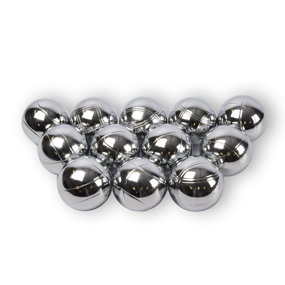 Discountershop 2 Sets Jeu de boules set | 6 Piece Jeu-de-boules set with Jack/Cochonnet, Measuring Pen and Carrying Bag per Piece - 7.3 cm Ball Diameter - Case: 22.5 cm x 14.5 cm x 7 cm Discountershop 2 Sets Jeu de boules set | 6 Piece Jeu-de-boules set with Jack/Cochonnet, Measuring Pen and Carrying Bag per Piece - 7.3 cm Ball Diameter - Case: 22.5 cm x 14.5 cm x 7 cm
