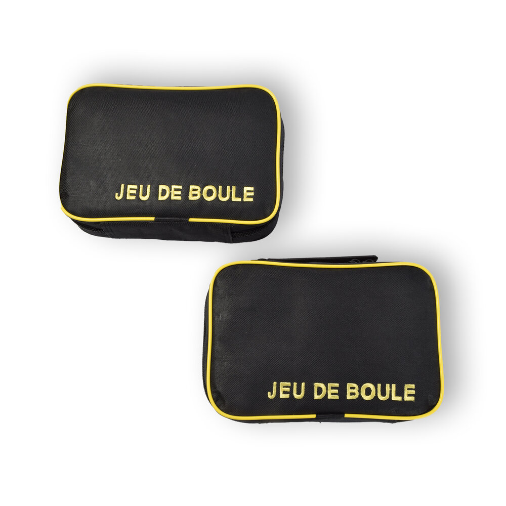Discountershop 2 Sets Jeu de boules set | 6 Piece Jeu-de-boules set with Jack/Cochonnet, Measuring Pen and Carrying Bag per Piece - 7.3 cm Ball Diameter - Case: 22.5 cm x 14.5 cm x 7 cm Discountershop 2 Sets Jeu de boules set | 6 Piece Jeu-de-boules set with Jack/Cochonnet, Measuring Pen and Carrying Bag per Piece - 7.3 cm Ball Diameter - Case: 22.5 cm x 14.5 cm x 7 cm