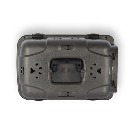 Discountershop Hondenbox/Kattenbox en Reismand in Zwart | Dieren Transporter met Comfortabele Handgreep en Afsluitbare Deuren | Ideaal voor Veilig en Comfortabel Transport | 48cm x 30cm x 32cm