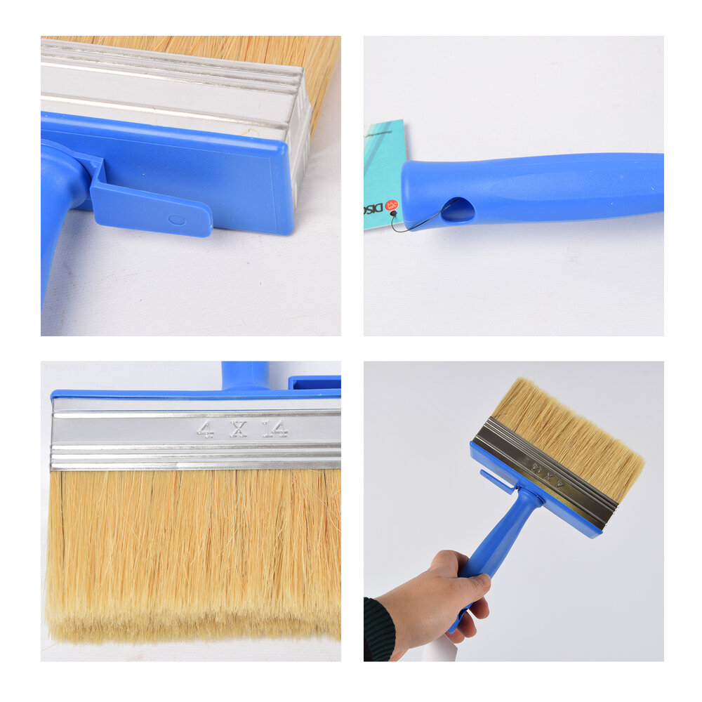 Discountershop 6x | Block brush | Plastic | Wall paint brush | Brush | Blue | 23cm x 14cm x 4cm | Suitable for Water-based and Oil-based Paints Discountershop 6x | Block brush | Plastic | Wall paint brush | Brush | Blue | 23cm x 14cm x 4cm | Suitable for Water-based and Oil-based Paints