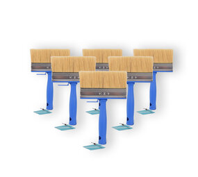Discountershop 6x | Block brush | Plastic | Wall paint brush | Brush | Blue | 23cm x 14cm x 4cm | Suitable for Water-based and Oil-based Paints Discountershop 6x | Block brush | Plastic | Wall paint brush | Brush | Blue | 23cm x 14cm x 4cm | Suitable for Water-based and Oil-based Paints