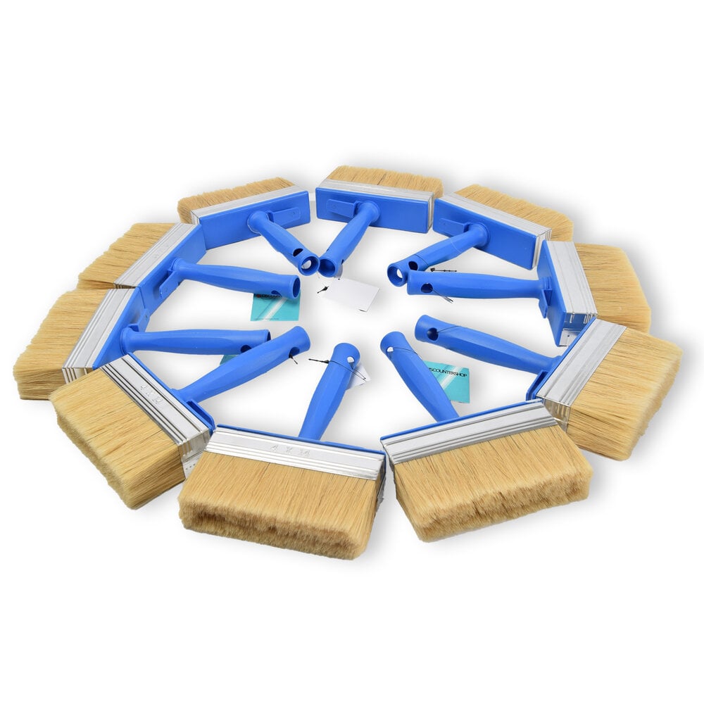 Discountershop 10x | Blokkwast | Plastic | Muurverfkwast | Kwast | Blauw | 23cm x 14cm x 4cm | Geschikt voor Watergedragen en Oliegedragen Verven Discountershop 10x | Blokkwast | Plastic | Muurverfkwast | Kwast | Blauw | 23cm x 14cm x 4cm | Geschikt voor Watergedragen en Oliegedragen Verven