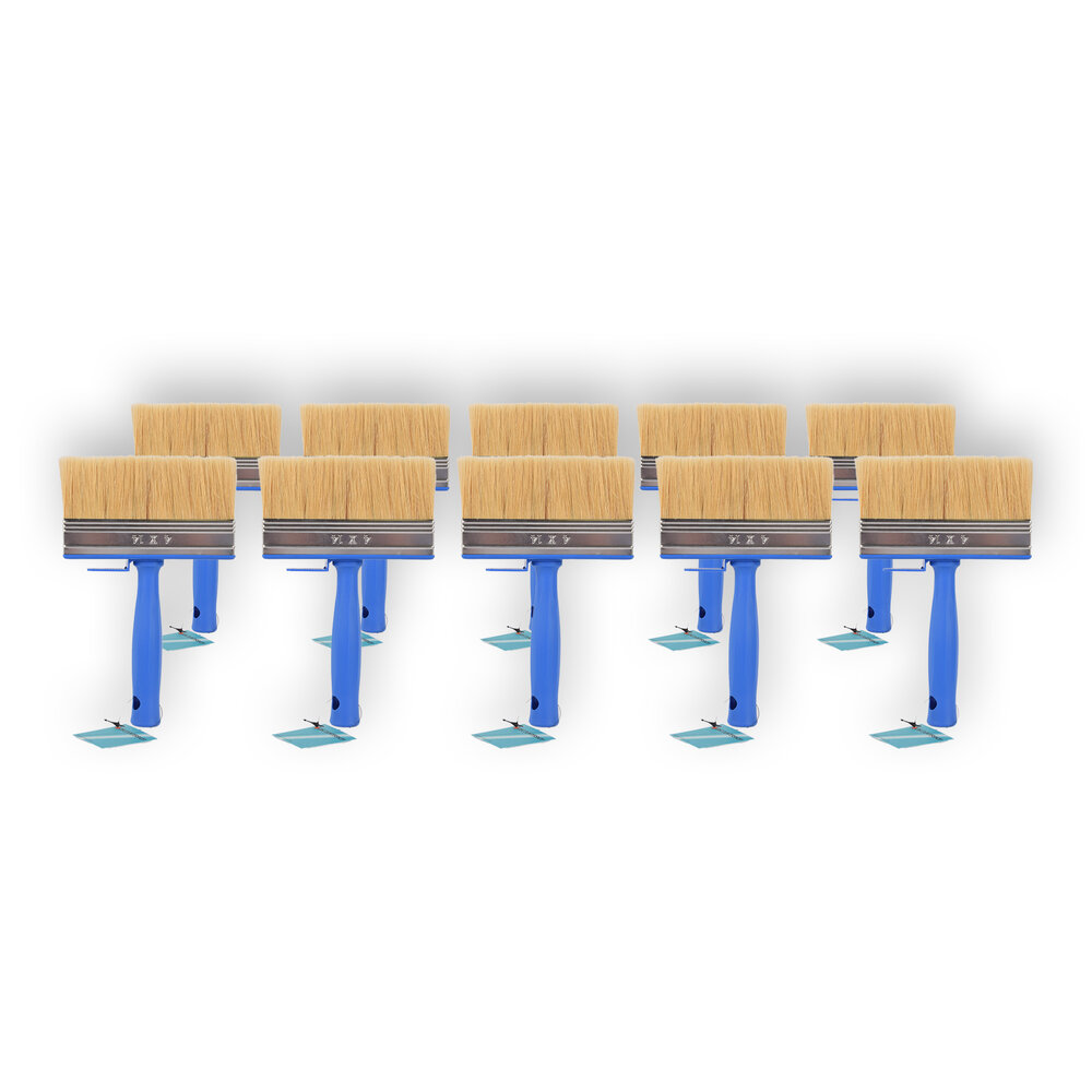 Discountershop 10x | Block brush | Plastic | Wall paint brush | Brush | Blue | 23cm x 14cm x 4cm | Suitable for Water-based and Oil-based Paints Discountershop 10x | Block brush | Plastic | Wall paint brush | Brush | Blue | 23cm x 14cm x 4cm | Suitable for Water-based and Oil-based Paints