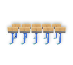Discountershop 10x | Blokkwast | Plastic | Muurverfkwast | Kwast | Blauw | 23cm x 14cm x 4cm | Geschikt voor Watergedragen en Oliegedragen Verven Discountershop 10x | Blokkwast | Plastic | Muurverfkwast | Kwast | Blauw | 23cm x 14cm x 4cm | Geschikt voor Watergedragen en Oliegedragen Verven