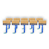 10x | Blokkwast | Plastic | Muurverfkwast | Kwast | Blauw | 23cm x 14cm x 4cm | Geschikt voor Watergedragen en Oliegedragen Verven 10x | Blokkwast | Plastic | Muurverfkwast | Kwast | Blauw | 23cm x 14cm x 4cm | Geschikt voor Watergedragen en Oliegedragen Verven