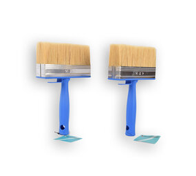 Discountershop 2x | Block brush | Plastic | Wall paint brush | Brush | Blue | 23cm x 14cm x 4cm | Suitable for Water-based and Oil-based Paints Discountershop 2x | Block brush | Plastic | Wall paint brush | Brush | Blue | 23cm x 14cm x 4cm | Suitable for Water-based and Oil-based Paints