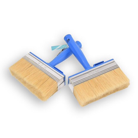 Discountershop 2x | Block brush | Plastic | Wall paint brush | Brush | Blue | 23cm x 14cm x 4cm | Suitable for Water-based and Oil-based Paints Discountershop 2x | Block brush | Plastic | Wall paint brush | Brush | Blue | 23cm x 14cm x 4cm | Suitable for Water-based and Oil-based Paints