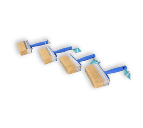 Discountershop 4x | Block brush | Plastic | Wall paint brush | Brush | Blue | 23cm x 14cm x 4cm | Suitable for Water-based and Oil-based Paints Discountershop 4x | Block brush | Plastic | Wall paint brush | Brush | Blue | 23cm x 14cm x 4cm | Suitable for Water-based and Oil-based Paints