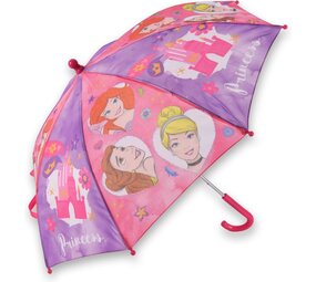 Discountershop Disney Princess | Kinderparaplu | Automatische Paraplu | 60 cm Diameter | Roze-Paars