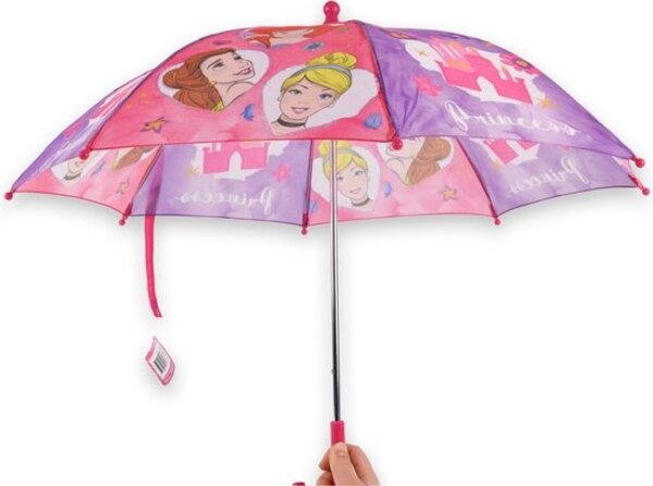 Discountershop Disney Princess | Kinderparaplu | Automatische Paraplu | 60 cm Diameter | Roze-Paars Discountershop Disney Princess | Kinderparaplu | Automatische Paraplu | 60 cm Diameter | Roze-Paars