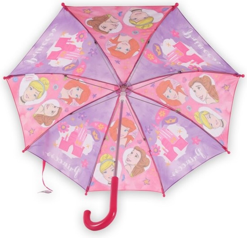 Discountershop Disney Princess | Children's umbrella | Automatic Umbrella | 60cm Diameter | Pink-Purple