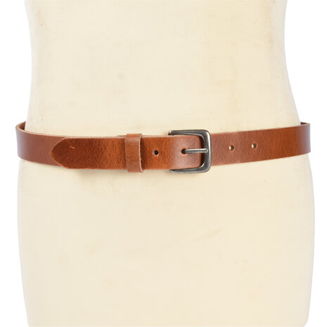 4 East 4East Unisex 100% Genuine buffalo leather Belt - Tan Trouser Belt - Size 95 - Adjustable - 5 Holes - Total Length 111cm - For Women and Men