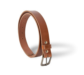 4 East 4East Unisex 100% Genuine buffalo leather Belt - Tan Trouser Belt - Size 85 - Adjustable - 5 Holes - Total Length 101cm - For Women and Men