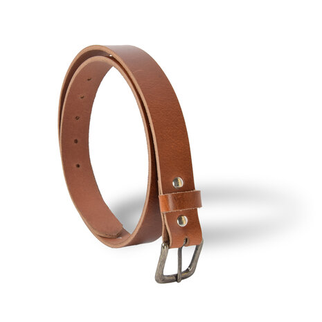 4 East 4East Unisex 100% Genuine buffalo leather Belt - Tan Trouser Belt - Size 85 - Adjustable - 5 Holes - Total Length 101cm - For Women and Men