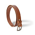4East Unisex 100% Genuine buffalo leather Belt - Tan Trouser Belt - Size 85 - Adjustable - 5 Holes - Total Length 101cm - For Women and Men