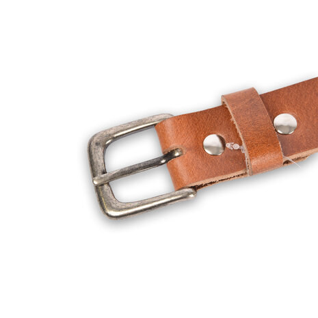 4 East 4East Unisex 100% Genuine buffalo leather Belt - Tan Trouser Belt - Size 85 - Adjustable - 5 Holes - Total Length 101cm - For Women and Men