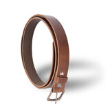 4 East 4East Unisex 100% Echt buffelleer Riem – bruin Broekriem - Maat 115 - Verstelbaar - 5 Gaten - Totale Lengte 131cm - Voor Dames en Heren