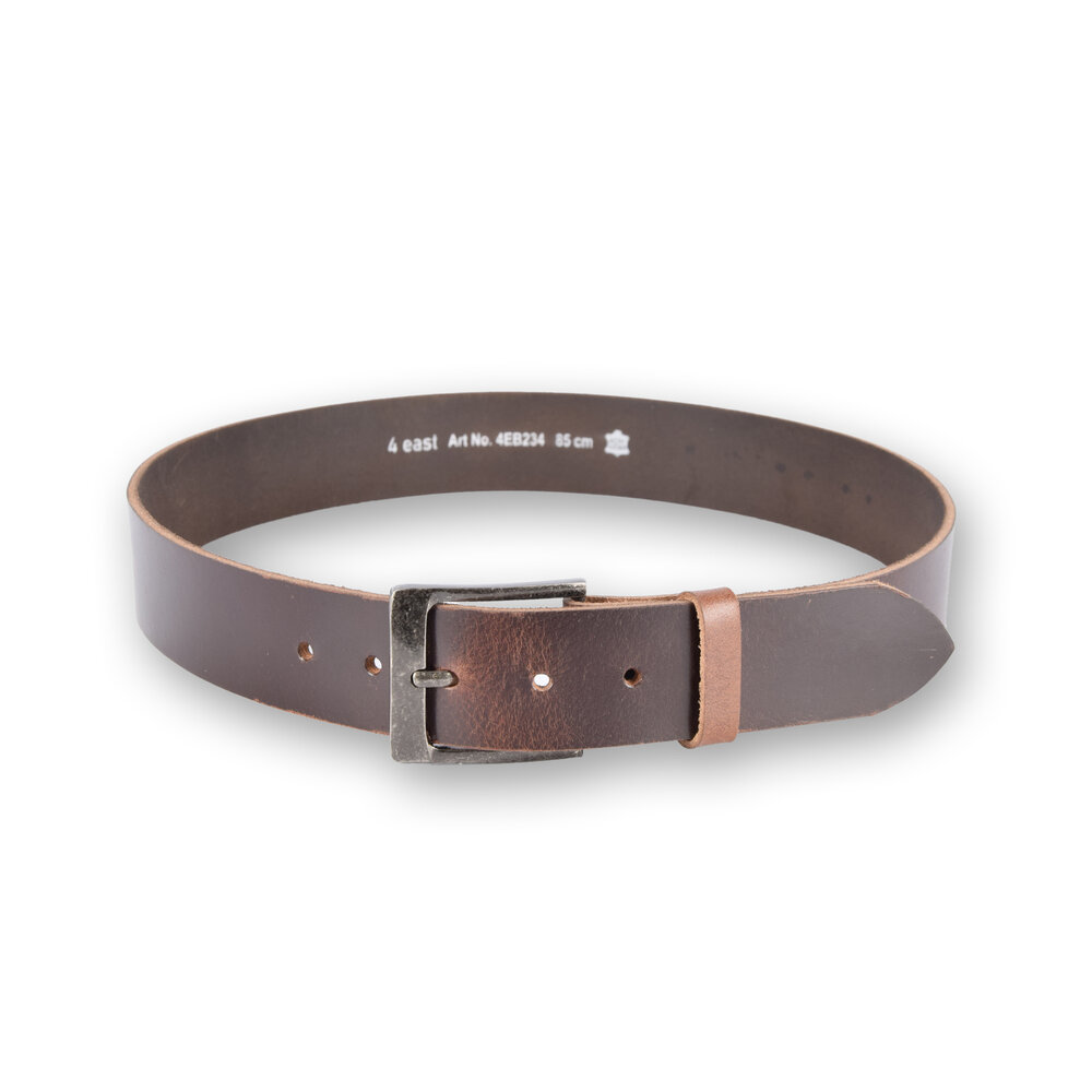 4 East 4East Unisex 100% Echt buffelleer Riem - bruin Broekriem - Maat 85 - Verstelbaar - 5 Gaten - Totale Lengte 100cm - Voor Dames en Heren 4 East 4East Unisex 100% Echt buffelleer Riem - bruin Broekriem - Maat 85 - Verstelbaar - 5 Gaten - Totale Lengte 100cm - Voor Dames en Heren
