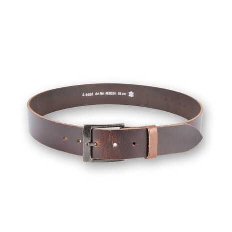 4 East 4East Unisex 100% Echt buffelleer Riem - bruin Broekriem - Maat 85 - Verstelbaar - 5 Gaten - Totale Lengte 100cm - Voor Dames en Heren 4 East 4East Unisex 100% Echt buffelleer Riem - bruin Broekriem - Maat 85 - Verstelbaar - 5 Gaten - Totale Lengte 100cm - Voor Dames en Heren