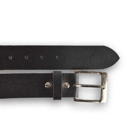 4 East 4East Unisex 100% Echt buffelleer Riem - zwarte  Broekriem - Maat 85 - Verstelbaar - 5 Gaten - Totale Lengte 101cm - Voor Dames en Heren 4 East 4East Unisex 100% Echt buffelleer Riem - zwarte  Broekriem - Maat 85 - Verstelbaar - 5 Gaten - Totale Lengte 101cm - Voor Dames en Heren