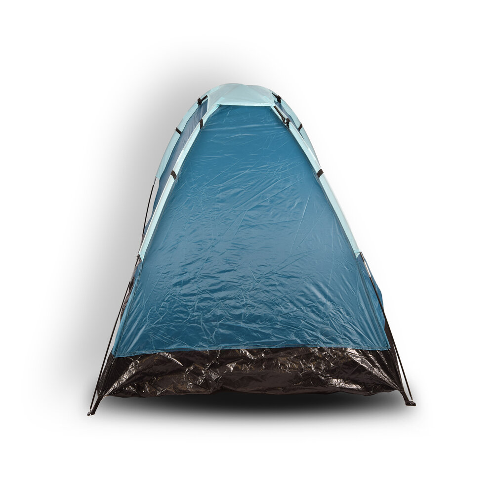Discountershop Compact Blue Dome Tent for Camping - Inflatable Camping Tent for 2 Persons | Polyester | Lightweight and Portable