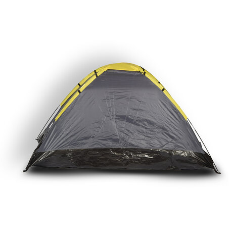 Discountershop Compact grey Dome Tent for Camping - Inflatable Camping Tent for 2 Persons | Polyester | Lightweight and Portable