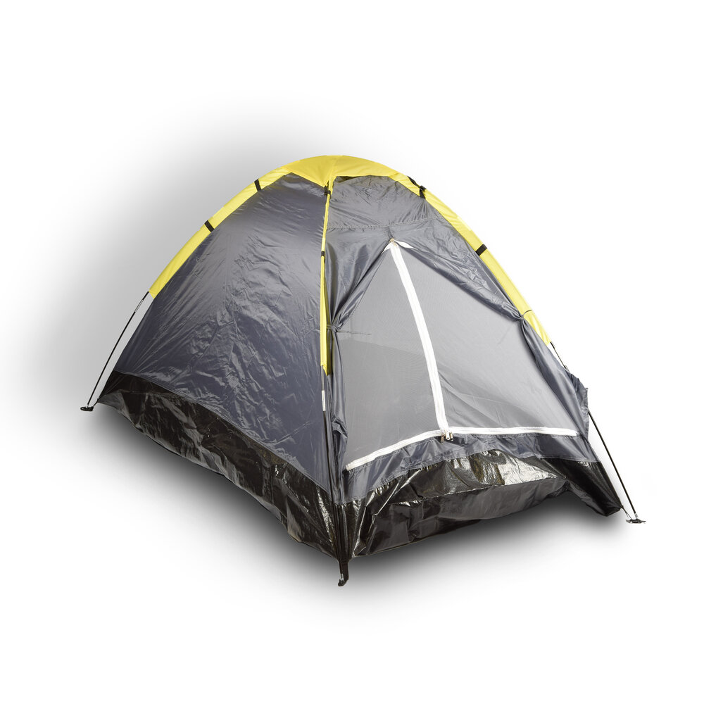 Discountershop Compacte grijs Koepeltent voor Kamperen - Opblaasbare Kampeertent voor 2 Personen | Polyester | Lichtgewicht en Draagbaar Discountershop Compacte grijs Koepeltent voor Kamperen - Opblaasbare Kampeertent voor 2 Personen | Polyester | Lichtgewicht en Draagbaar