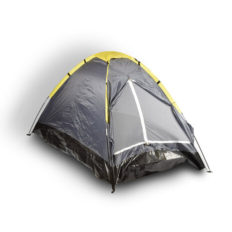 Discountershop Compacte grijs Koepeltent voor Kamperen - Opblaasbare Kampeertent voor 2 Personen | Polyester | Lichtgewicht en Draagbaar Discountershop Compacte grijs Koepeltent voor Kamperen - Opblaasbare Kampeertent voor 2 Personen | Polyester | Lichtgewicht en Draagbaar