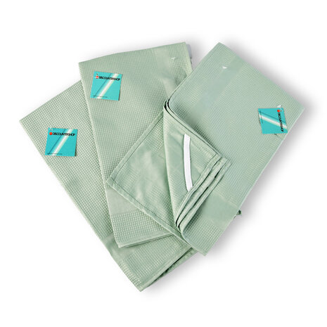 Discountershop 3 pieces - Glasses Cloth in Green | High-quality Polishing Cloth and Polishing Cloth - Glass Cloth Spiegelau | 67cm x 41cm Discountershop 3 pieces - Glasses Cloth in Green | High-quality Polishing Cloth and Polishing Cloth - Glass Cloth Spiegelau | 67cm x 41cm
