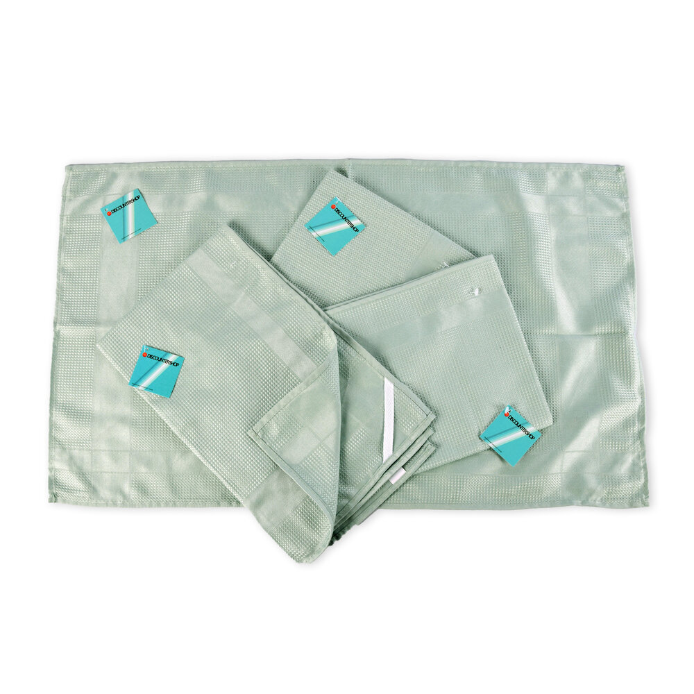 Discountershop 4 pieces - Glasses Cloth in Green | High-quality Polishing Cloth and Polishing Cloth - Glass Cloth Spiegelau | 67cm x 41cm Discountershop 4 pieces - Glasses Cloth in Green | High-quality Polishing Cloth and Polishing Cloth - Glass Cloth Spiegelau | 67cm x 41cm