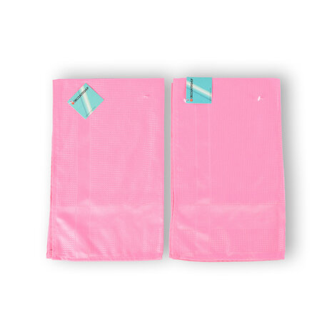 Discountershop 2 pieces - Glasses Cloth in Pink | High-quality Polishing Cloth and Polishing Cloth - Glass Cloth Spiegelau | 67cm x 41cm