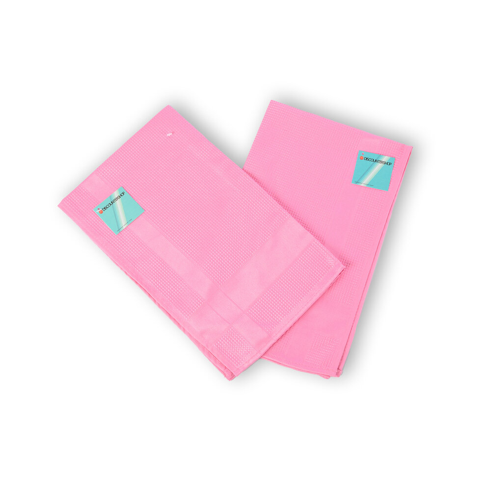 Discountershop 2 pieces - Glasses Cloth in Pink | High-quality Polishing Cloth and Polishing Cloth - Glass Cloth Spiegelau | 67cm x 41cm