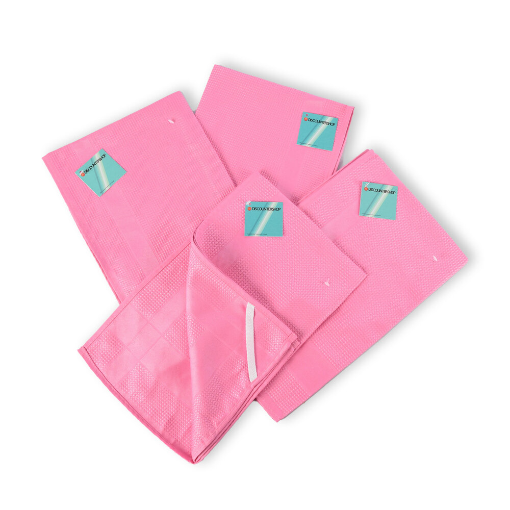 Discountershop 4 stuks - Glazendoek in Roze | Hoogwaardige Polierdoek en Poleerdoek - Glasdoek Spiegelau | 67cm x 41cm Discountershop 4 stuks - Glazendoek in Roze | Hoogwaardige Polierdoek en Poleerdoek - Glasdoek Spiegelau | 67cm x 41cm
