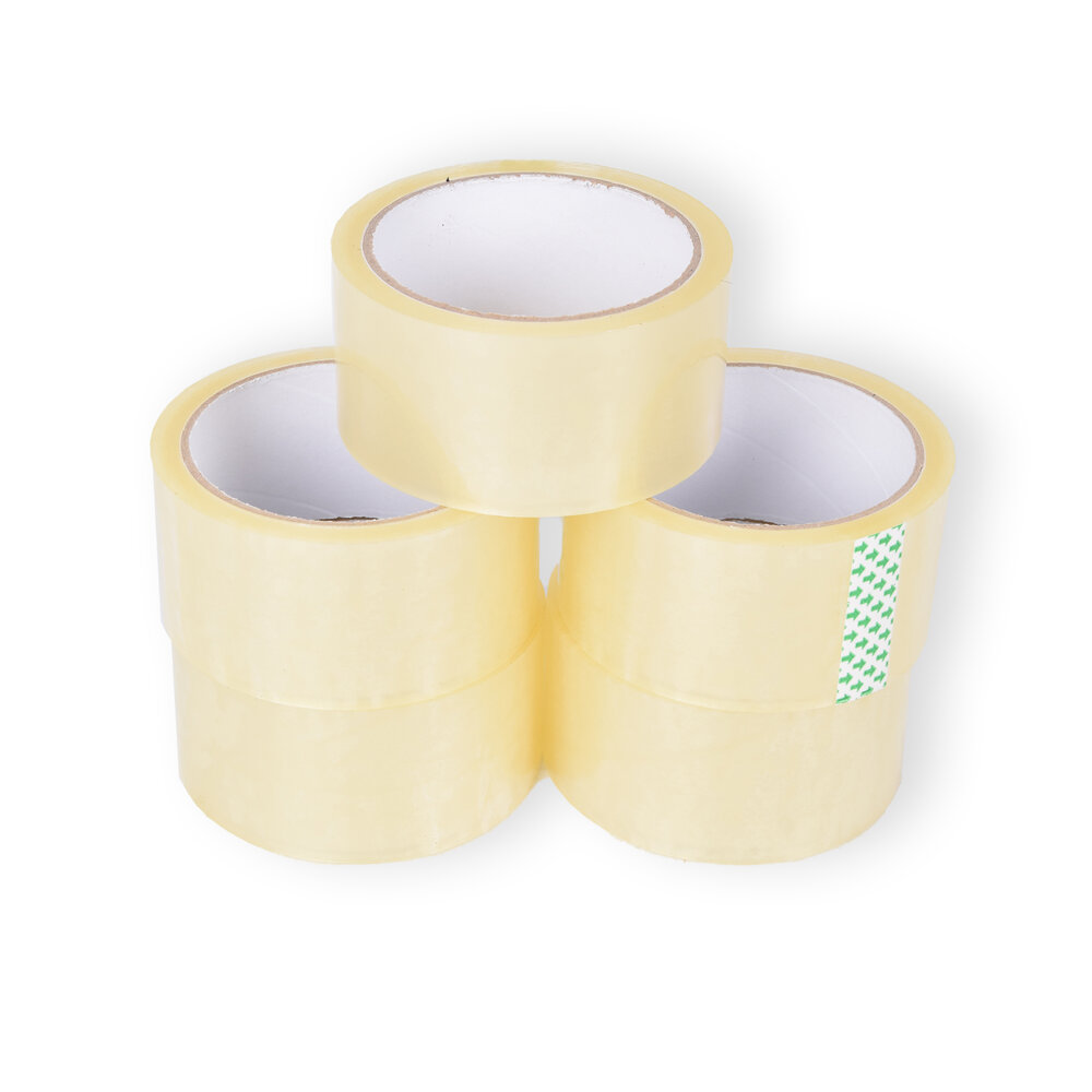 Discountershop 5x Geluidsarm Verpakkingstape - Transparante Plastic Tape - Verpakkingstape Rol - 50m x 4.8cm Discountershop 5x Geluidsarm Verpakkingstape - Transparante Plastic Tape - Verpakkingstape Rol - 50m x 4.8cm
