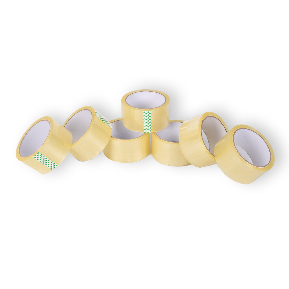 Discountershop 7x Geluidsarm Verpakkingstape - Transparante Plastic Tape - Verpakkingstape Rol - 50m x 4.8cm Discountershop 7x Geluidsarm Verpakkingstape - Transparante Plastic Tape - Verpakkingstape Rol - 50m x 4.8cm