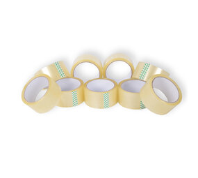 Discountershop 9x Low Noise Packaging Tape - Transparent Plastic Tape - Packaging Tape Roll - 50m x 4.8cm Discountershop 9x Low Noise Packaging Tape - Transparent Plastic Tape - Packaging Tape Roll - 50m x 4.8cm