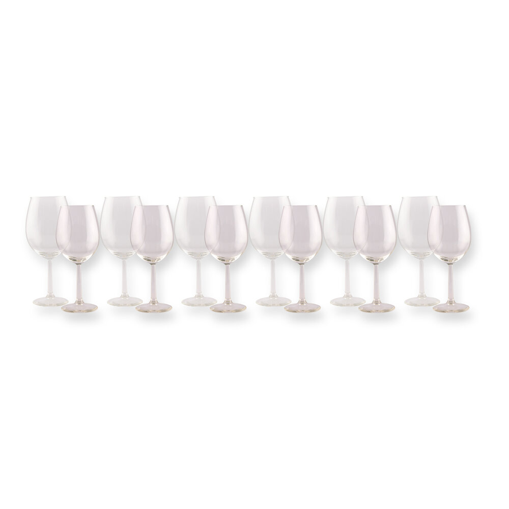 Discountershop Luxury Crystal Wine Glasses Set of 12 with Transparent Glassware and 2350g Weight – 21cm high – 9.5cm diameter Discountershop Luxury Crystal Wine Glasses Set of 12 with Transparent Glassware and 2350g Weight – 21cm high – 9.5cm diameter