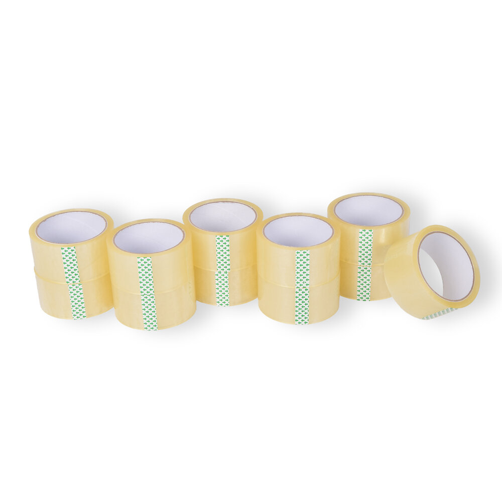 Discountershop 11x Low Noise Packaging Tape - Transparent Plastic Tape - Packaging Tape Roll - 50m x 4.8cm Discountershop 11x Low Noise Packaging Tape - Transparent Plastic Tape - Packaging Tape Roll - 50m x 4.8cm
