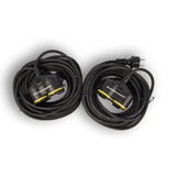 Discountershop 2x Extension cord Neoprene Rubber for outdoor - 10 meters - with 2 Plug connection - Cable - 3G1.5MM² - 1.5 cm thickness - 230 V Discountershop 2x Extension cord Neoprene Rubber for outdoor - 10 meters - with 2 Plug connection - Cable - 3G1.5MM² - 1.5 cm thickness - 230 V