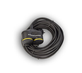 Discountershop 1x Extension cord Neoprene Rubber for outdoor - 10 meters - with 2 Plug connection - Cable - 3G1.5MM² - 1.5 cm thickness - 230 V Discountershop 1x Extension cord Neoprene Rubber for outdoor - 10 meters - with 2 Plug connection - Cable - 3G1.5MM² - 1.5 cm thickness - 230 V