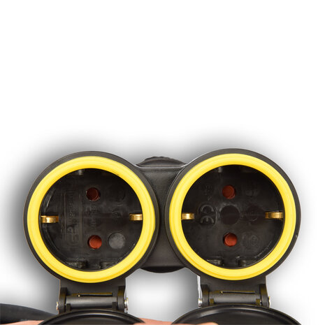 Discountershop 4x Verlengsnoer Neopreen Rubber voor buiten - 10 meter - met 2 Plug connection - Cable - 3G1.5MM² - 1,5 cm dikte - 230 V Discountershop 4x Verlengsnoer Neopreen Rubber voor buiten - 10 meter - met 2 Plug connection - Cable - 3G1.5MM² - 1,5 cm dikte - 230 V