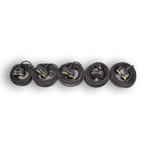 Discountershop 5x Verlengsnoer Neopreen Rubber voor buiten - 10 meter - met 2 Plug connection - Cable - 3G1.5MM²  - 1,5 cm dikte - 230 V Discountershop 5x Verlengsnoer Neopreen Rubber voor buiten - 10 meter - met 2 Plug connection - Cable - 3G1.5MM²  - 1,5 cm dikte - 230 V