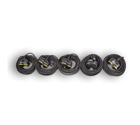 Discountershop 5x Verlengsnoer Neopreen Rubber voor buiten - 10 meter - met 2 Plug connection - Cable - 3G1.5MM²  - 1,5 cm dikte - 230 V Discountershop 5x Verlengsnoer Neopreen Rubber voor buiten - 10 meter - met 2 Plug connection - Cable - 3G1.5MM²  - 1,5 cm dikte - 230 V