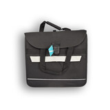 Discountershop 1x Waterdichte Enkele Fietstas: Zwarte met Click Sluiting en Ritsvak, Eenvoudige Montage, 17L Capaciteit, 1580G Gewicht