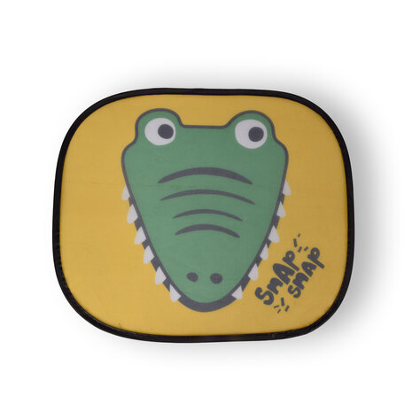 Discountershop Lichtgewicht Polyester Zonneschermen voor Auto's, 2ST Crocodile Zijruiten Zonwering, Groen/Geel/Wit, 44cm x 38cm, 70g Discountershop Lichtgewicht Polyester Zonneschermen voor Auto's, 2ST Crocodile Zijruiten Zonwering, Groen/Geel/Wit, 44cm x 38cm, 70g