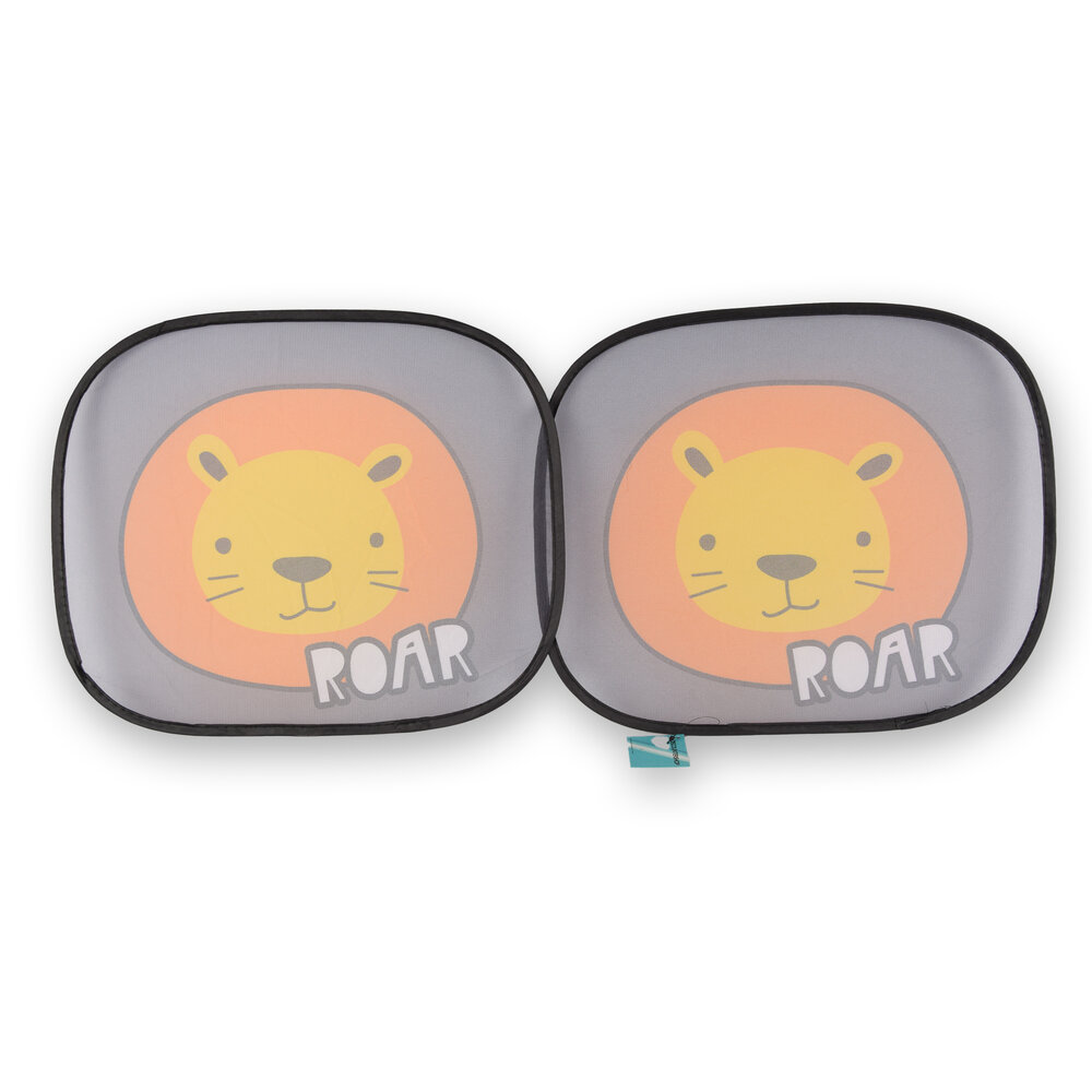 Discountershop Stijlvolle Zonwering op Maat voor Auto - 2 Zonneschermen in Grijs, Geel & Wit - Lichtgewicht Polyester - 44x38cm Discountershop Stijlvolle Zonwering op Maat voor Auto - 2 Zonneschermen in Grijs, Geel & Wit - Lichtgewicht Polyester - 44x38cm