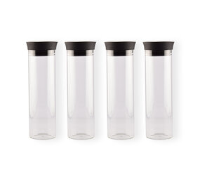 Discountershop 4x Stijlvolle Transparante Borosilicat Glazen Schenkkan | Schenkkan, Karaf, Schenkkannetje - Inhoud 4 Liter Lengte 27 cm – diameter 8cm Discountershop 4x Stijlvolle Transparante Borosilicat Glazen Schenkkan | Schenkkan, Karaf, Schenkkannetje - Inhoud 4 Liter Lengte 27 cm – diameter 8cm