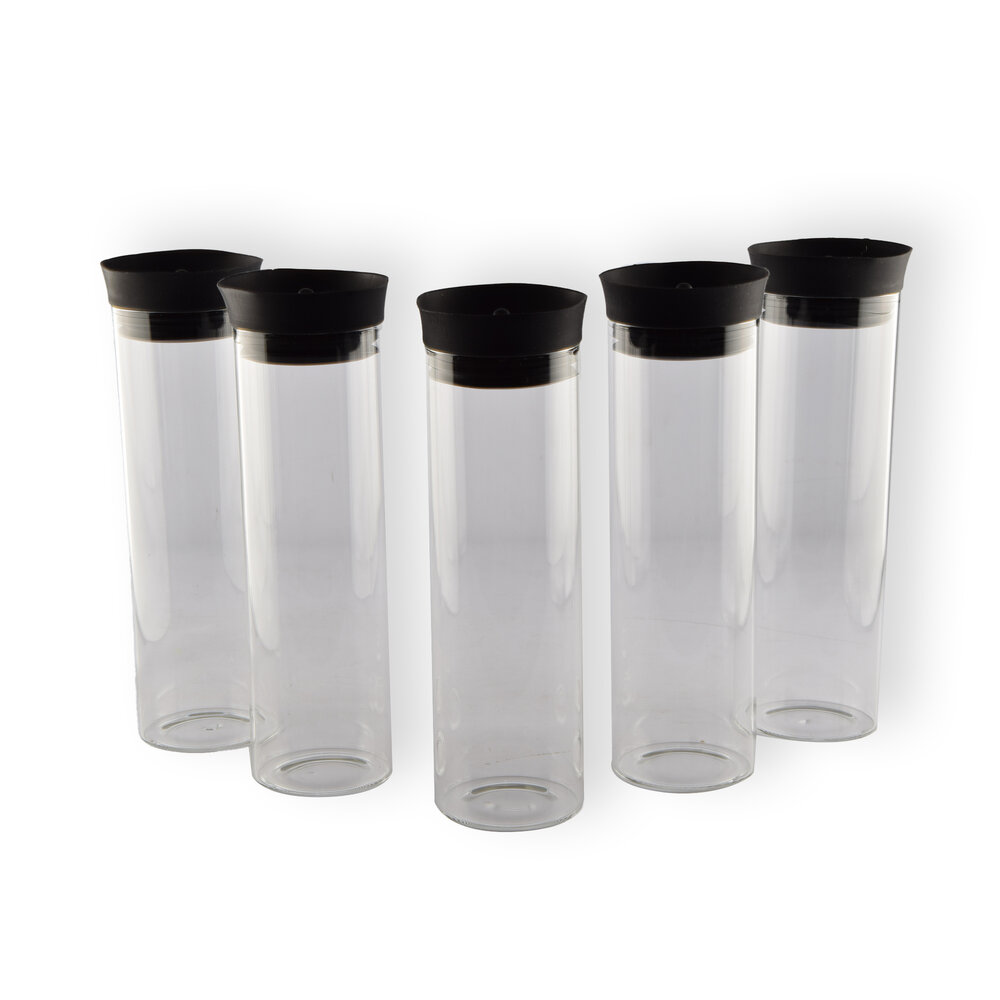 Discountershop 5x Stylish Transparent Borosilicat Glass Jug | Pour jug, Carafe, Pour jug - Contents 5 Liter Length 27 cm – diameter 8cm Discountershop 5x Stylish Transparent Borosilicat Glass Jug | Pour jug, Carafe, Pour jug - Contents 5 Liter Length 27 cm – diameter 8cm